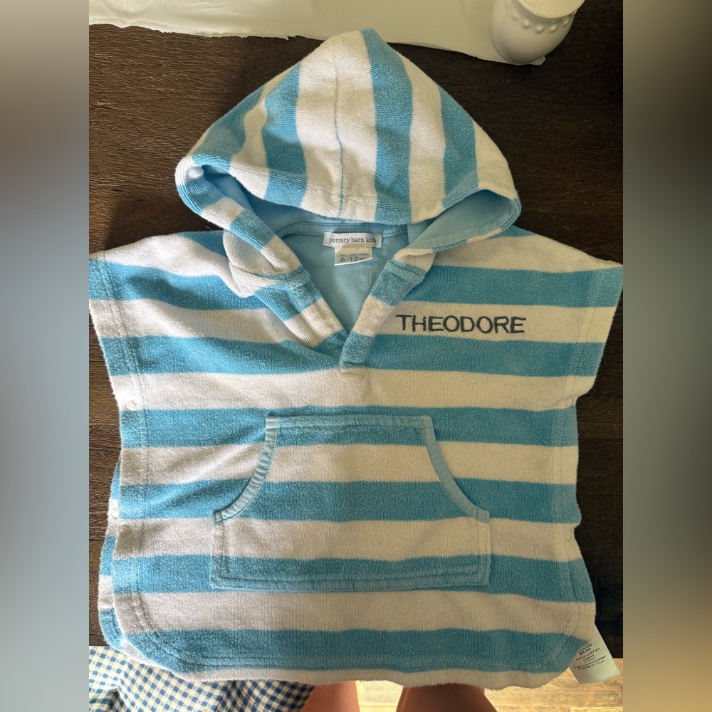Personalized Theodore Pottery Barn Infants Hooded Towel